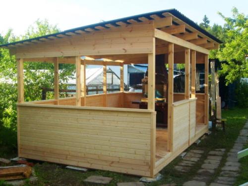 Какие материалы необходимы для постройки беседки 3х5 с односкатной крышей. Обзор материалов для основы
