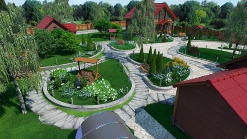 Красивый ландшафт загородного дома. Ландшафтный дизайн участка загородного дома — смотрите примеры оформления и советы по декору от профи (110 фото + видео)