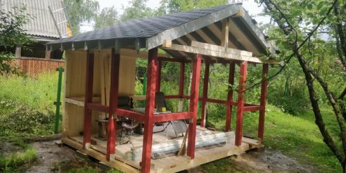 Какие основные этапы строительства беседки 3х4 своими руками. Построил себе беседку 3 на 4 в одиночку, за 2 недели