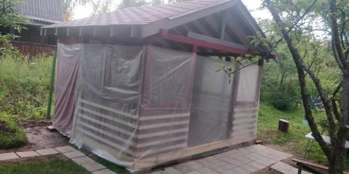 Какие основные этапы строительства беседки 3х4 своими руками. Построил себе беседку 3 на 4 в одиночку, за 2 недели