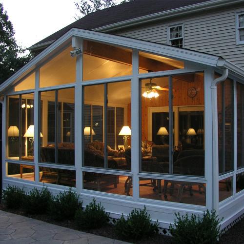 Строим стеклянную веранду в частном доме. Стеклянные веранды обеспечивают защиту от непогоды и позволяют наслаждаться природой