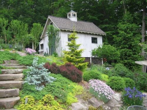 Можно ли совместить застекленную террасу с другими элементами ландшафтного дизайна. Ландшафтный дизайн участка с террасами: 40 красивых решений