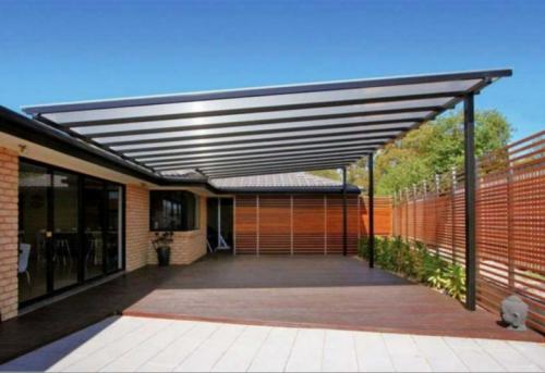 Навес к дому на даче. Все, что нужно знать о навесах к дому 22