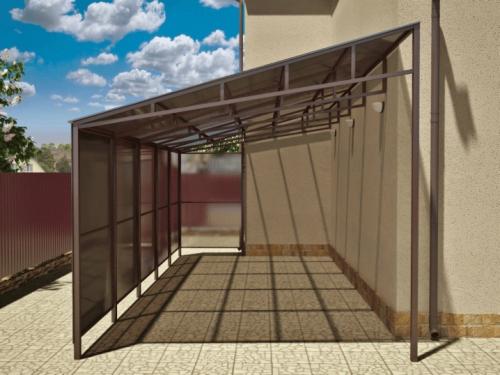 Навес к дому на даче. Все, что нужно знать о навесах к дому 17