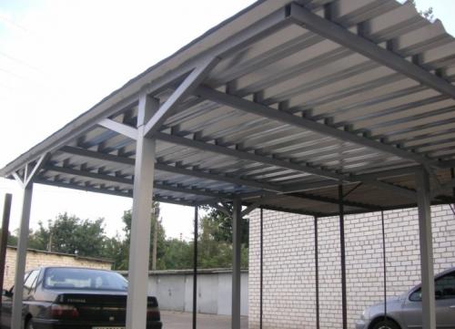 Навес к дому на даче. Все, что нужно знать о навесах к дому 19