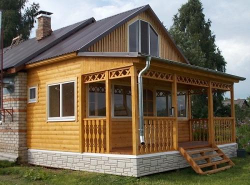 Пристройка каркасной веранды к дачному деревянному дому. Из чего лучше сделать пристройку к дому: выбор материала и фундамента