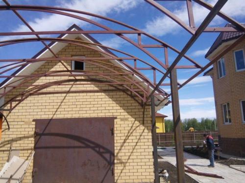 Навес к дому из поликарбоната. Как построить навес из поликарбоната своими руками — подробная инструкция возведения простых и сложных навесов (90 фото)