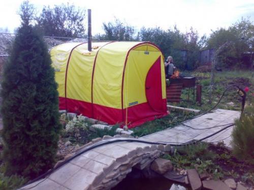 Как париться в походах и на даче. Палаточные мобильные бани