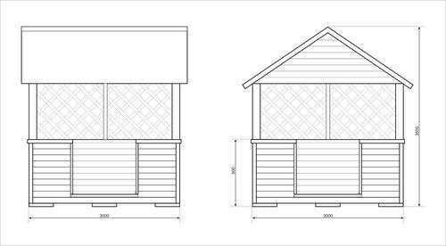 Какие материалы необходимы для строительства беседки из минибруса размером 4х3 метра. Расчет необходимых материалов