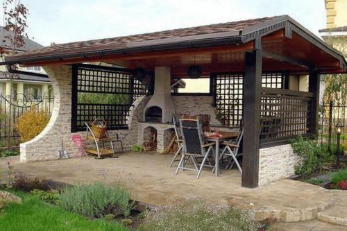 Кухня на улице на даче. Летняя кухня на даче: лучшие варианты проектов 17