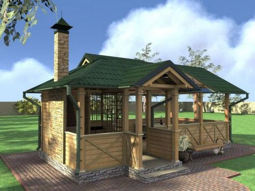 Кухня на улице на даче. Летняя кухня на даче: лучшие варианты проектов 05