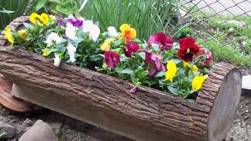 Цветник своими руками. Как сделать бордюр из кирпича или камня 05