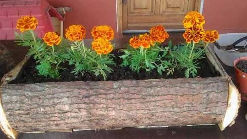 Цветник своими руками. Как сделать бордюр из кирпича или камня 06