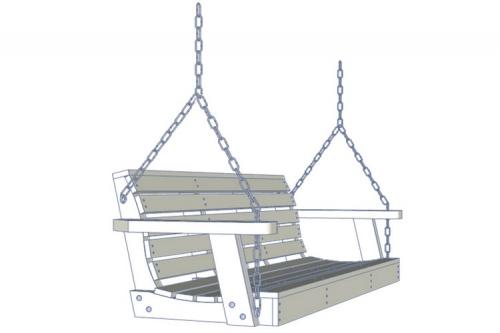 Сиденье для качели своими руками. Делам сиденье для садовых качелей