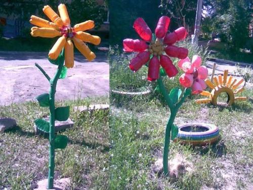 Поделки из пластиковых бутылок для огорода. Идеи поделок для сада и огорода из пластиковых бутылок