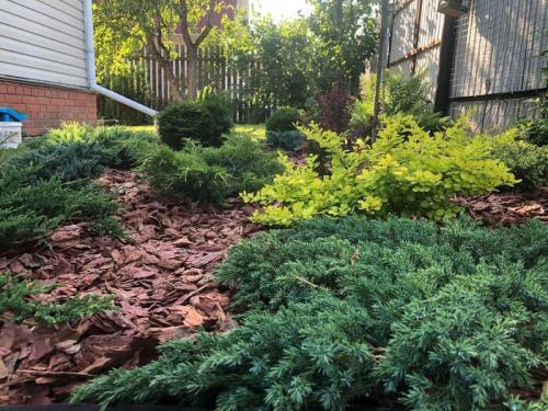 Как обеспечить долговечность конструкции клумбы. Как сделать клумбу, которую не надо пропалывать. Вот, что у нас получилось в итоге