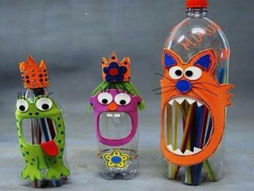 Поделки из пластиковых бутылок в школу. Поделки для детского сада из пластиковых бутылок своими руками