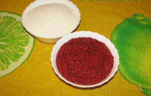 Что такое протёртая клюква с сахаром